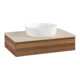 V&B Waschtischunterschrank ohne Frontstruktur Antao 80x19x50cm, WBP-farbe botti., w. walnut-1