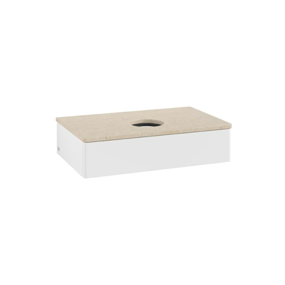 V&B Waschtischunterschrank ohne Frontstruktur Antao 80x19x50cm, WBP-farbe botti., wh. m Lac