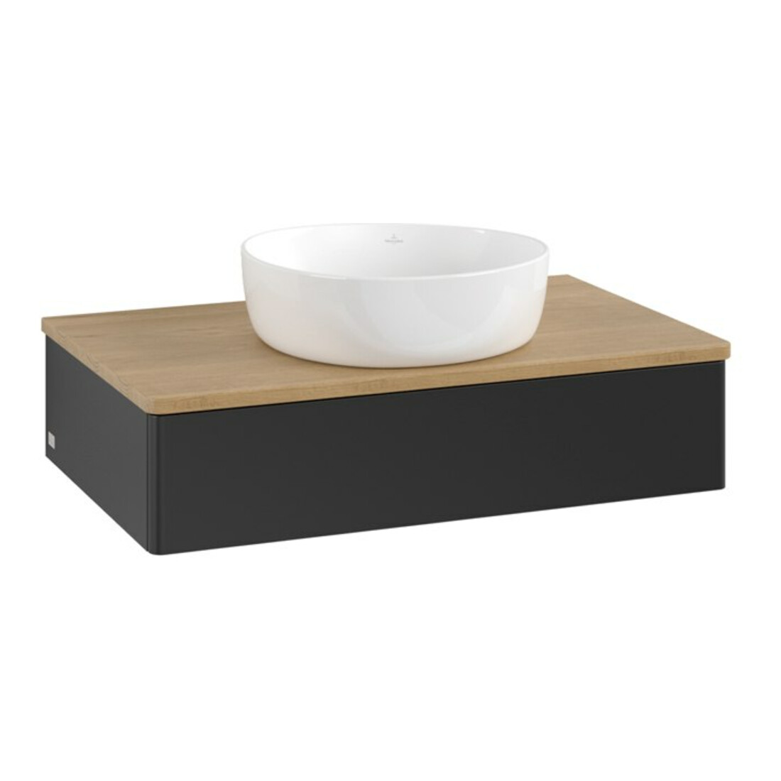 V&B Waschtischunterschrank ohne Frontstruktur Antao 80x19x50cm, WBP-farbe hon. Oa, bla m Lac