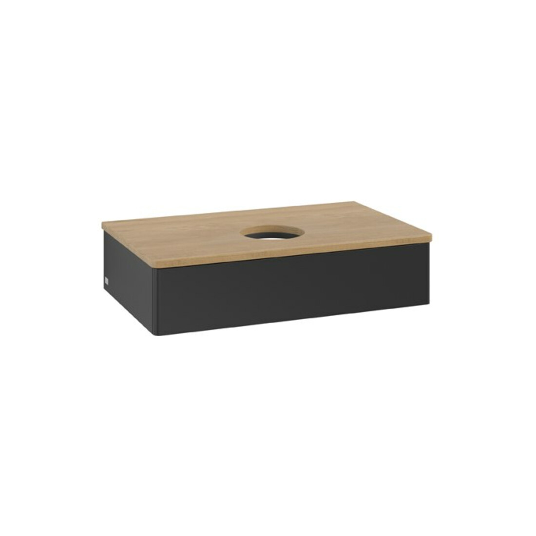 V&B Waschtischunterschrank ohne Frontstruktur Antao 80x19x50cm, WBP-farbe hon. Oa, bla m Lac
