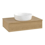 V&B Waschtischunterschrank ohne Frontstruktur Antao 80x19x50cm, WBP-farbe hon. Oa, honey oak