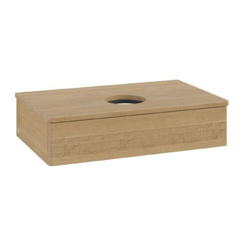 V&B Waschtischunterschrank ohne Frontstruktur Antao 80x19x50cm, WBP-farbe hon. Oa, honey oak