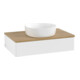 V&B Waschtischunterschrank ohne Frontstruktur Antao 80x19x50cm, WBP-farbe hon. Oa, wh. m Lac-4