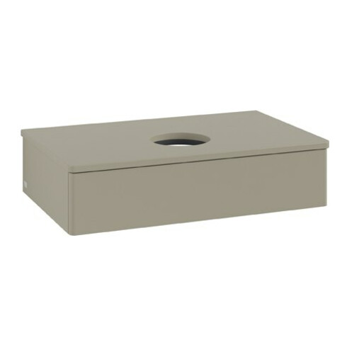 V&B Waschtischunterschrank ohne Frontstruktur Antao 80x19x50cm, WBP-farbe Lac, st. Gr m Lac