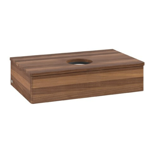 V&B Waschtischunterschrank ohne Frontstruktur Antao 80x19x50cm, WBP-farbe w. wal, w. walnut