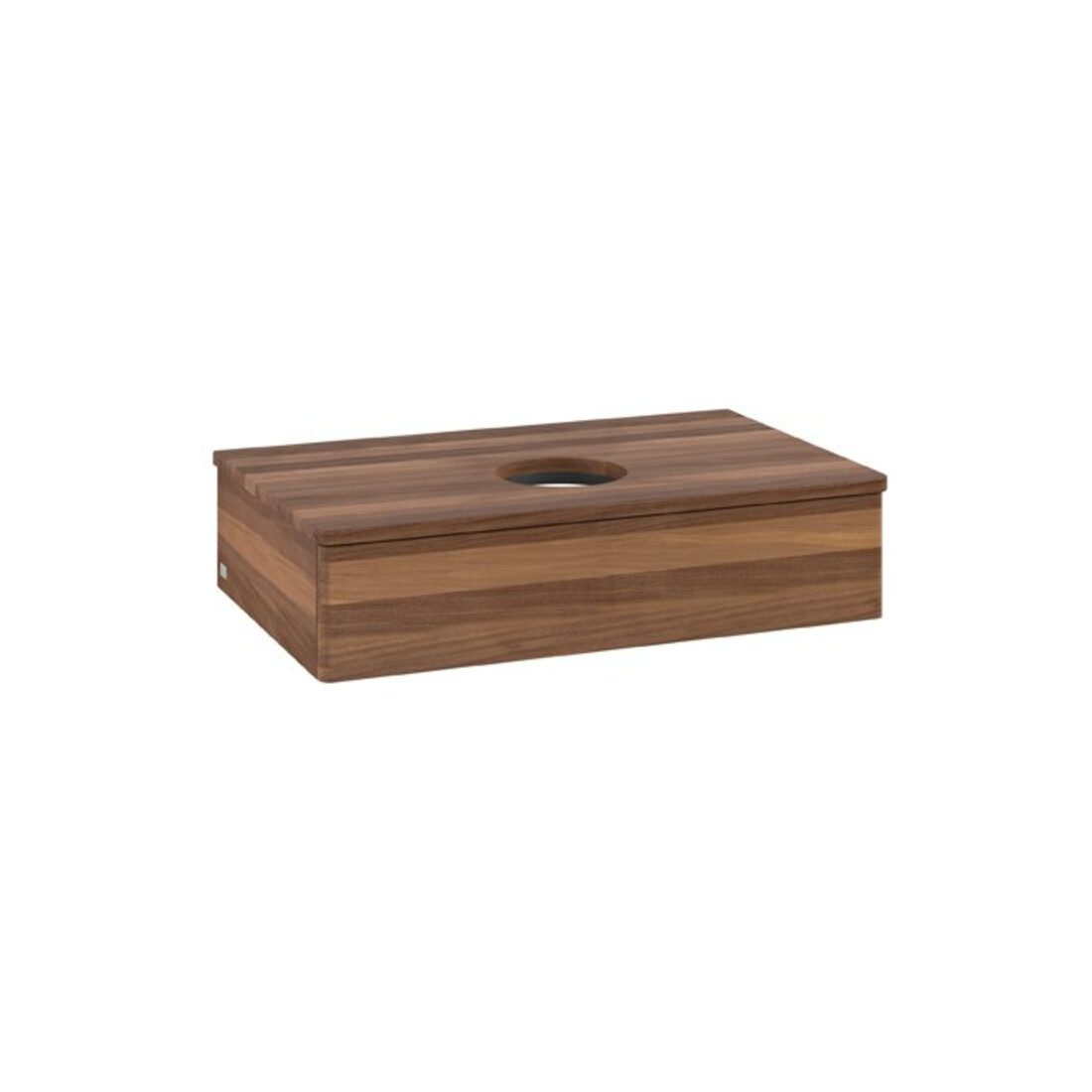V&B Waschtischunterschrank ohne Frontstruktur Antao 80x19x50cm, WBP-farbe w. wal, w. walnut