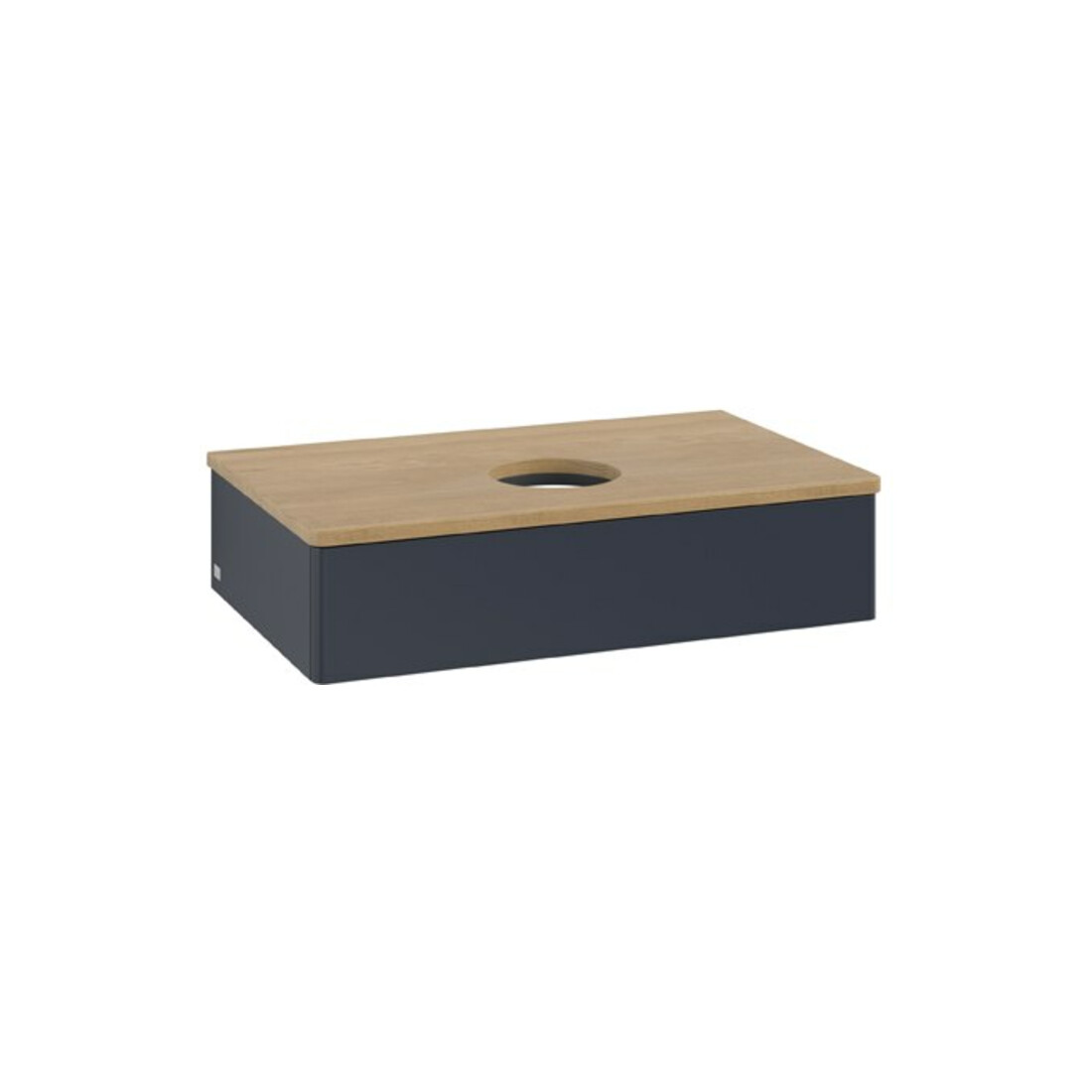 V&B Waschtischunterschrank ohne Frontstruktur Antao 80x19x50cm, WBP hon. Oa, md bl. m Lac