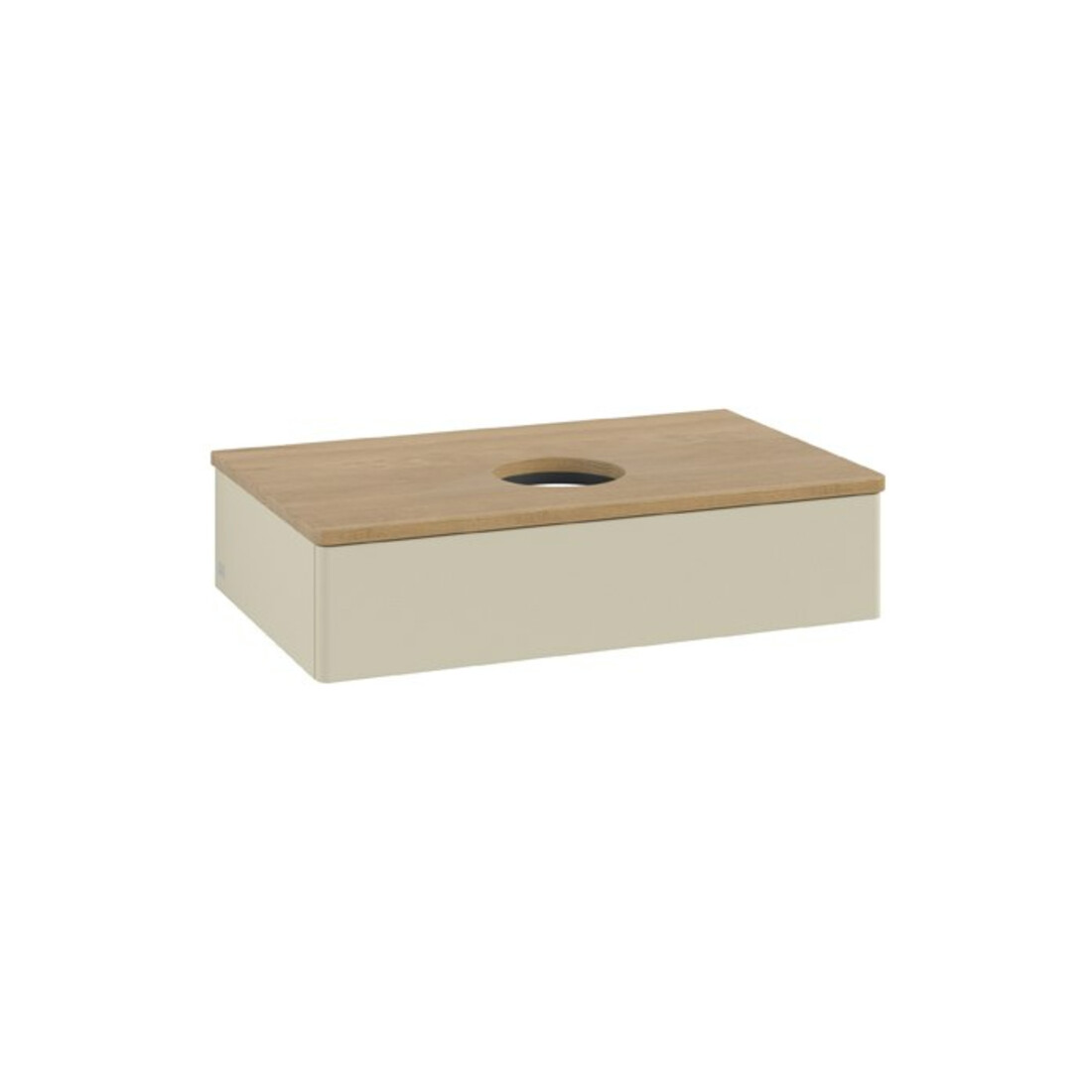 V&B Waschtischunterschrank ohne Frontstruktur Antao 80x19x50cm, WBP hon. Oa, si Gr m Lac