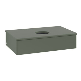 V&B Waschtischunterschrank ohne Frontstruktur Antao 80x19x50cm, WBP Lac, lea gre. m Lac