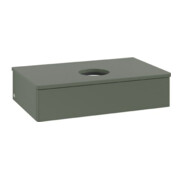 V&B Waschtischunterschrank ohne Frontstruktur Antao 80x19x50cm, WBP Lac, lea gre. m Lac