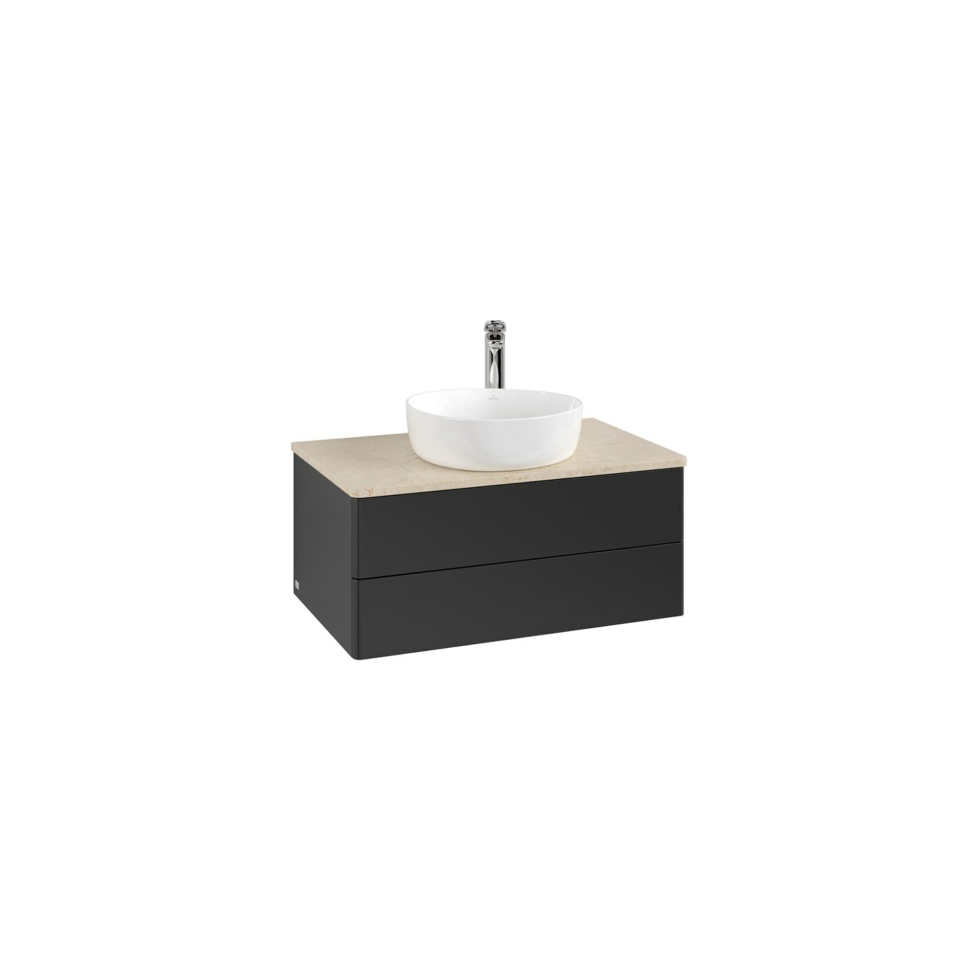 V&B Waschtischunterschrank ohne Frontstruktur Antao 80x36x50cm, HL, WBP botti., bla m Lac ; Villeroy & Boch