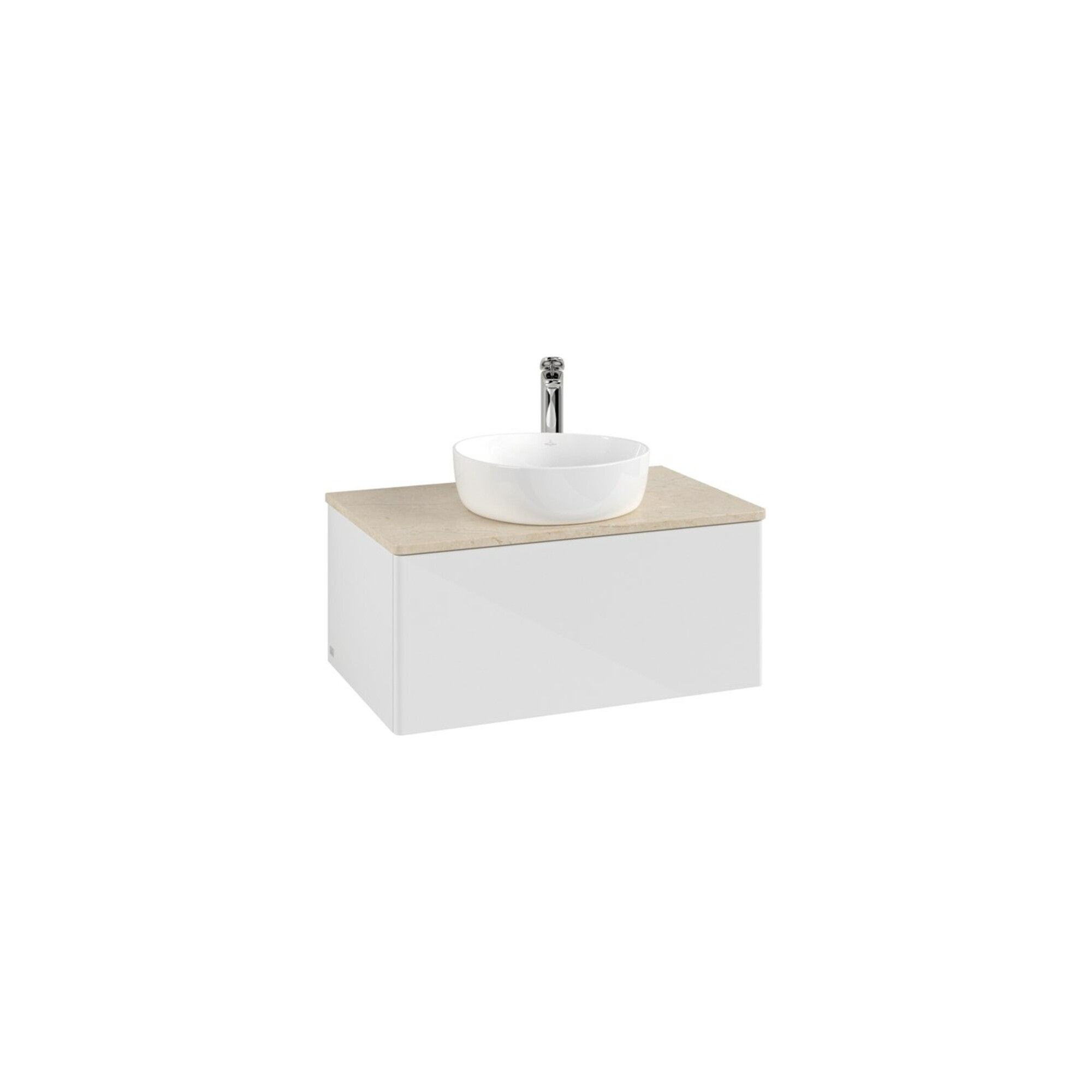 V&B Waschtischunterschrank ohne Frontstruktur Antao 80x36x50cm, HL, WBP botti., glo wh. Lac ; Villeroy & Boch