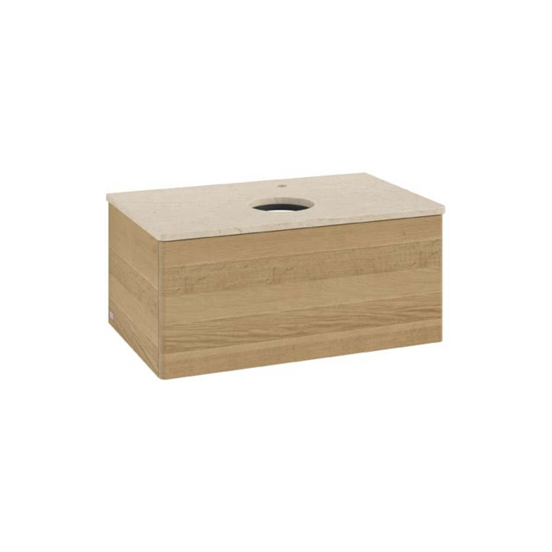 V&B Waschtischunterschrank ohne Frontstruktur Antao 80x36x50cm, HL, WBP botti., hon. Oa