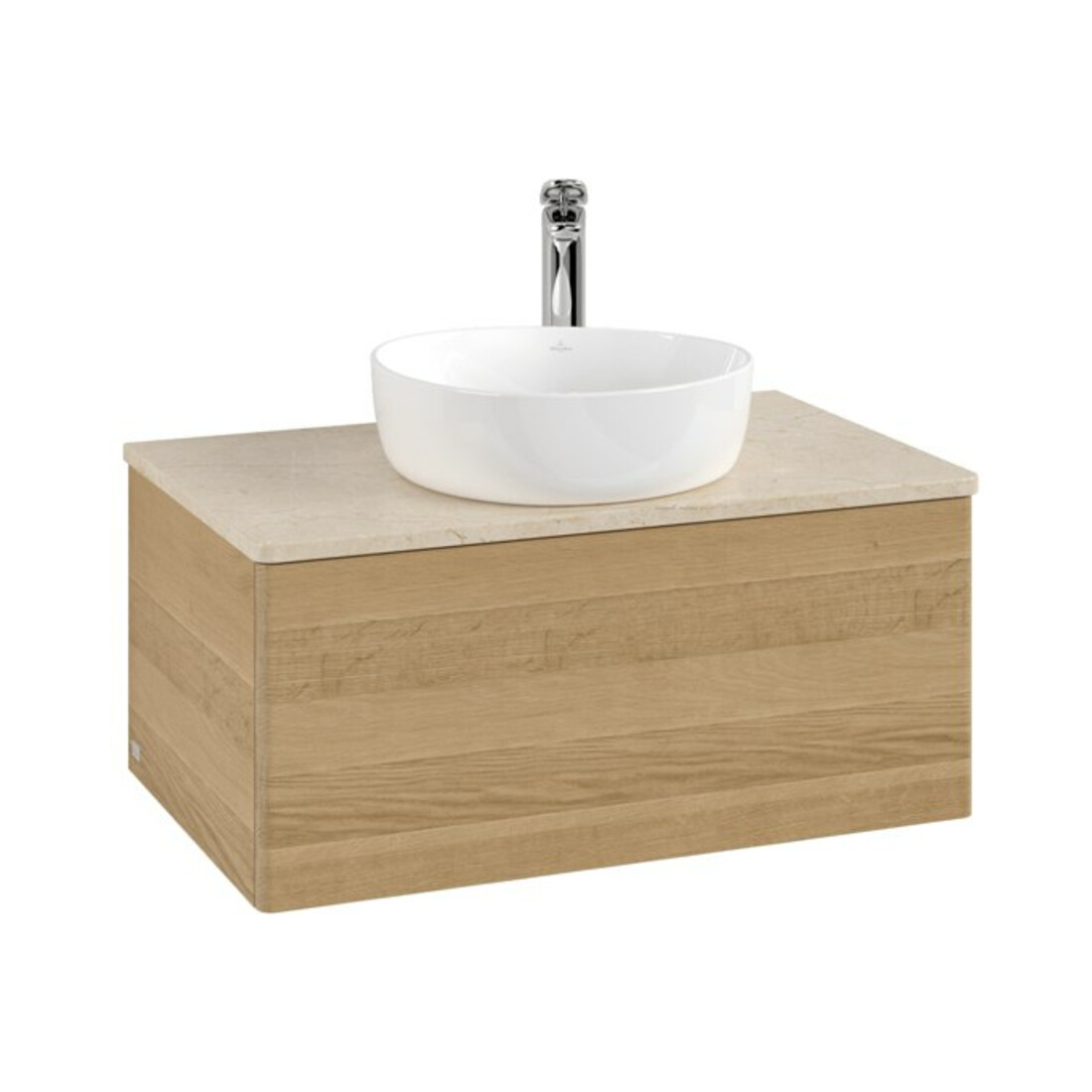 V&B Waschtischunterschrank ohne Frontstruktur Antao 80x36x50cm, HL, WBP botti., hon. Oa