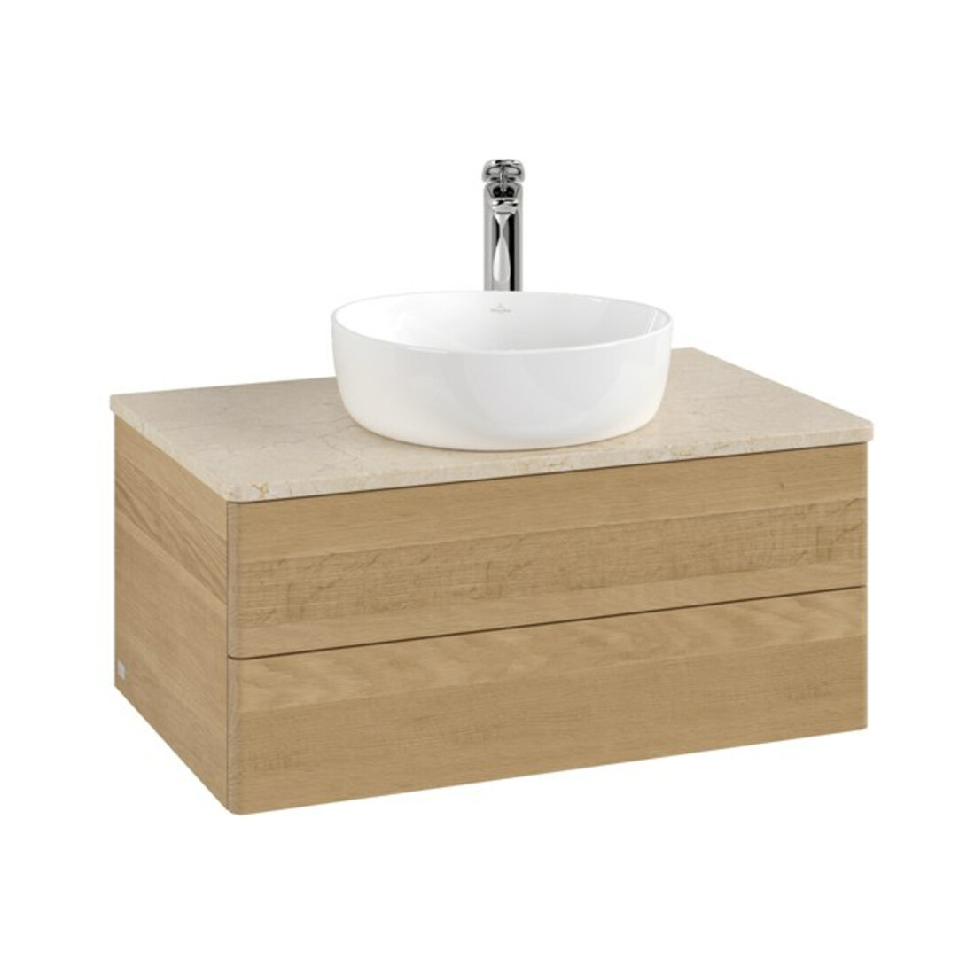 V&B Waschtischunterschrank ohne Frontstruktur Antao 80x36x50cm, HL, WBP botti., hon. Oa