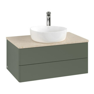 V&B Waschtischunterschrank ohne Frontstruktur Antao 80x36x50cm, HL, WBP botti., le g. m Lac