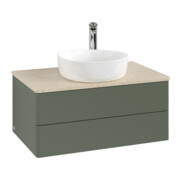 V&B Waschtischunterschrank ohne Frontstruktur Antao 80x36x50cm, HL, WBP botti., le g. m Lac