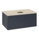 V&B Waschtischunterschrank ohne Frontstruktur Antao 80x36x50cm, HL, WBP botti., md bl. m Lac
