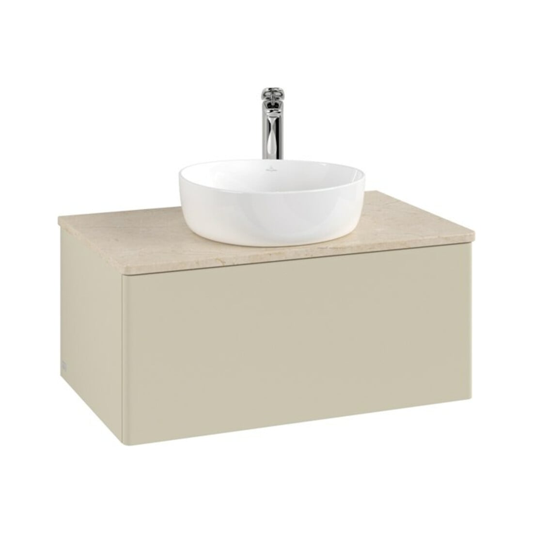 V&B Waschtischunterschrank ohne Frontstruktur Antao 80x36x50cm, HL, WBP botti., si Gr m Lac