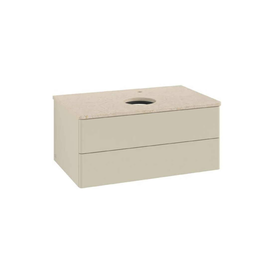 V&B Waschtischunterschrank ohne Frontstruktur Antao 80x36x50cm, HL, WBP botti., si Gr m Lac