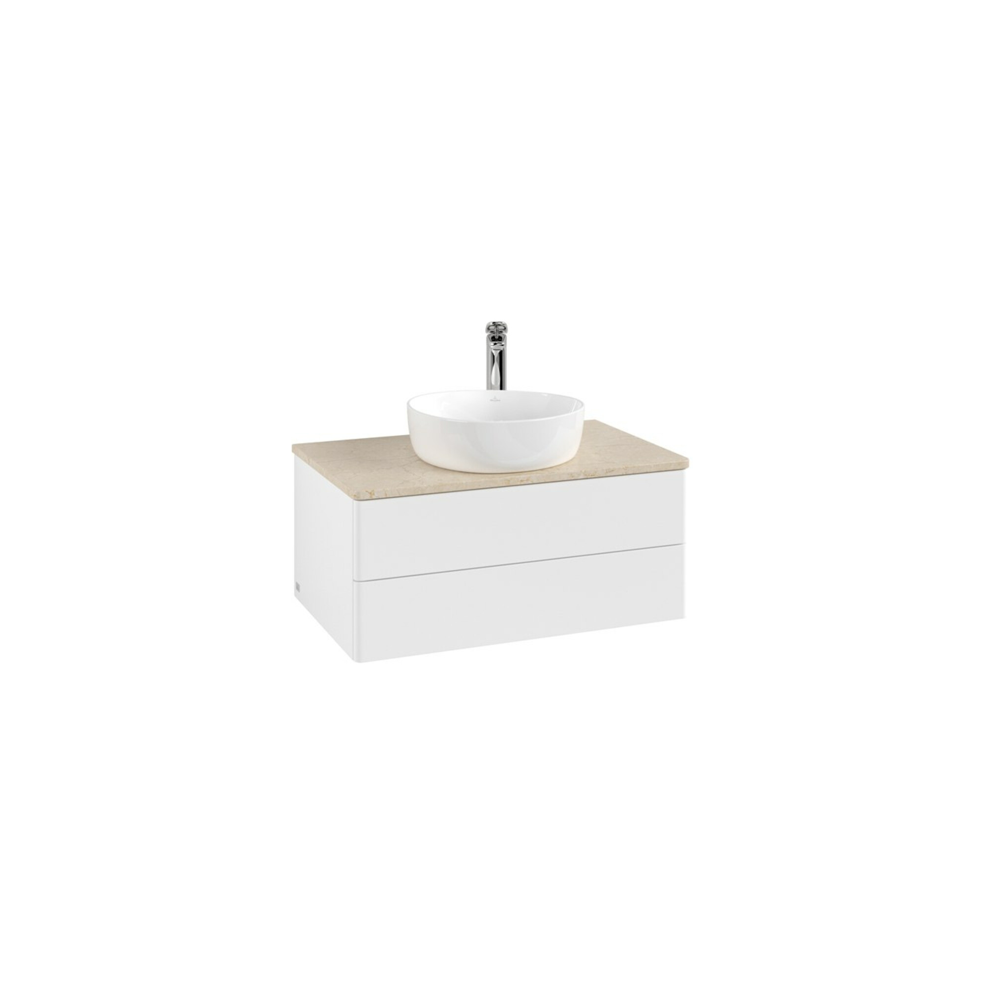 V&B Waschtischunterschrank ohne Frontstruktur Antao 80x36x50cm, HL, WBP botti., wh. m Lac ; Villeroy & Boch
