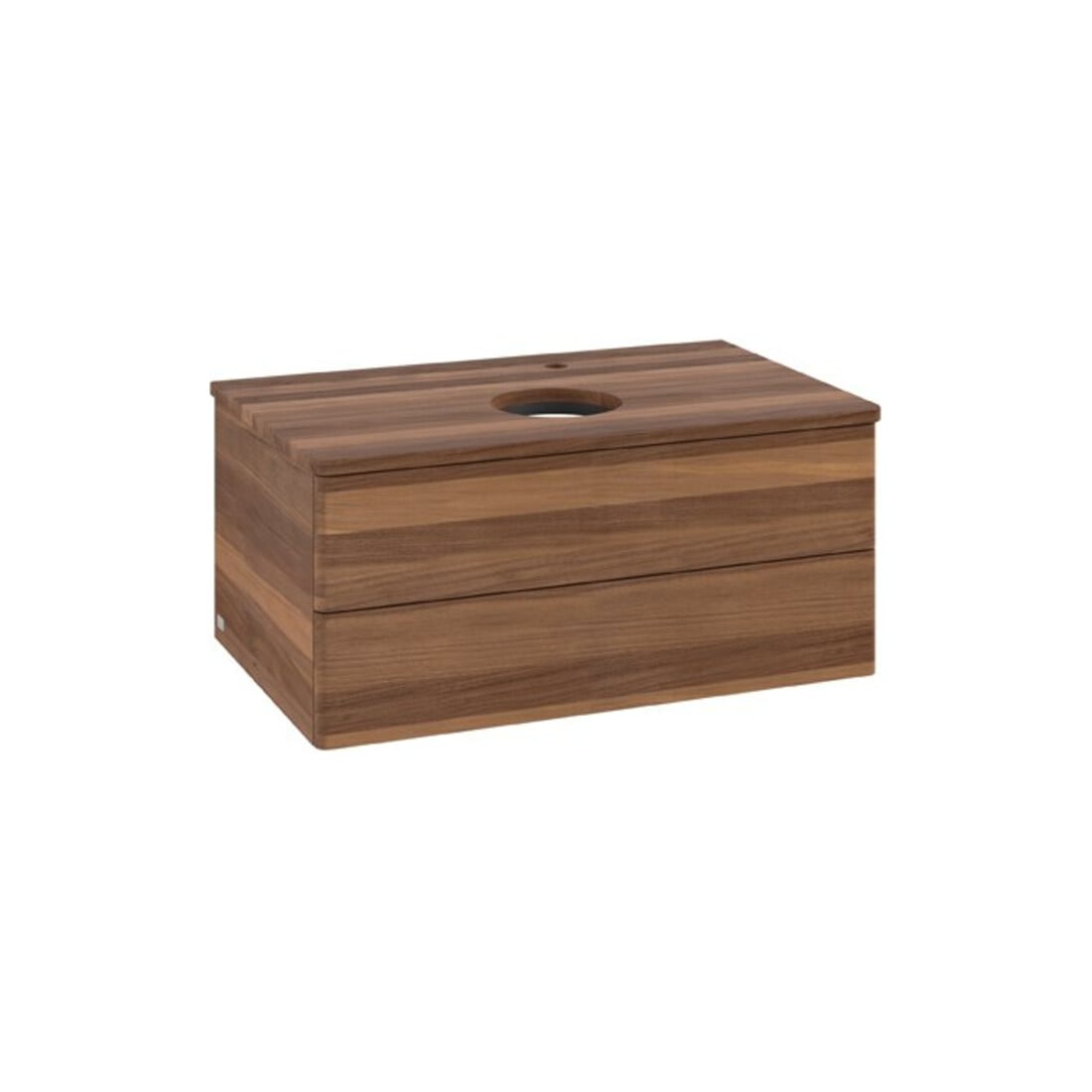 V&B Waschtischunterschrank ohne Frontstruktur Antao 80x36x50cm, HL, WBP-farbe w. wal, w. wal