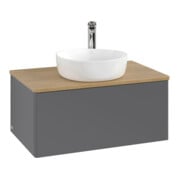 V&B Waschtischunterschrank ohne Frontstruktur Antao 80x36x50cm, HL, WBP hon. Oa, A m Lac