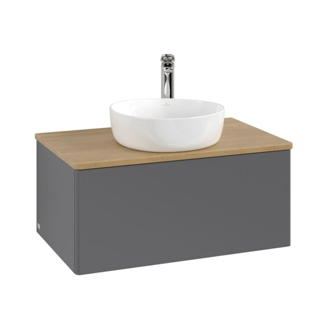 V&B Waschtischunterschrank ohne Frontstruktur Antao 80x36x50cm, HL, WBP hon. Oa, A m Lac