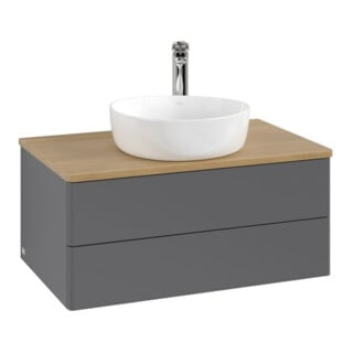V&B Waschtischunterschrank ohne Frontstruktur Antao 80x36x50cm, HL, WBP hon. Oa, A m Lac