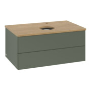 V&B Waschtischunterschrank ohne Frontstruktur Antao 80x36x50cm, HL, WBP hon. Oa, le g. m Lac