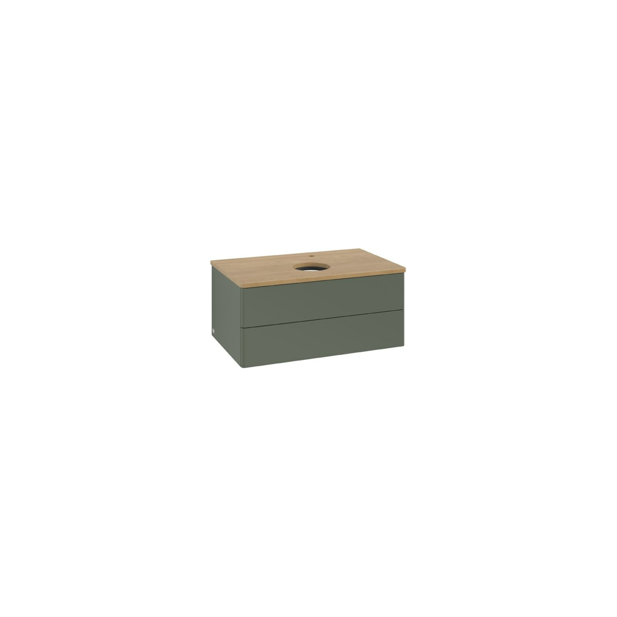 V&B Waschtischunterschrank ohne Frontstruktur Antao 80x36x50cm, HL, WBP hon. Oa, le g. m Lac ; Villeroy & Boch
