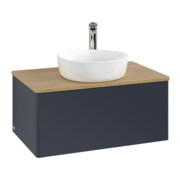 V&B Waschtischunterschrank ohne Frontstruktur Antao 80x36x50cm, HL, WBP hon. Oa, md b m Lac