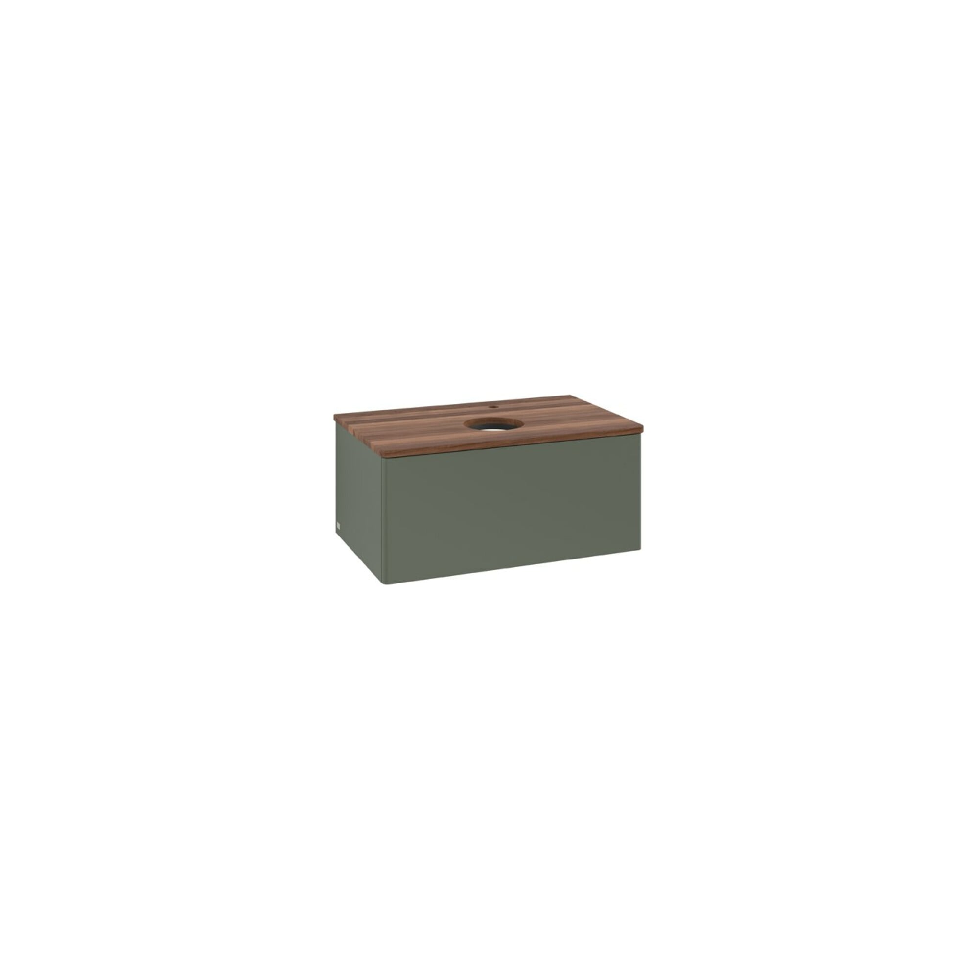 V&B Waschtischunterschrank ohne Frontstruktur Antao 80x36x50cm, HL, WBP w wa, lea gre. m Lac ; Villeroy & Boch