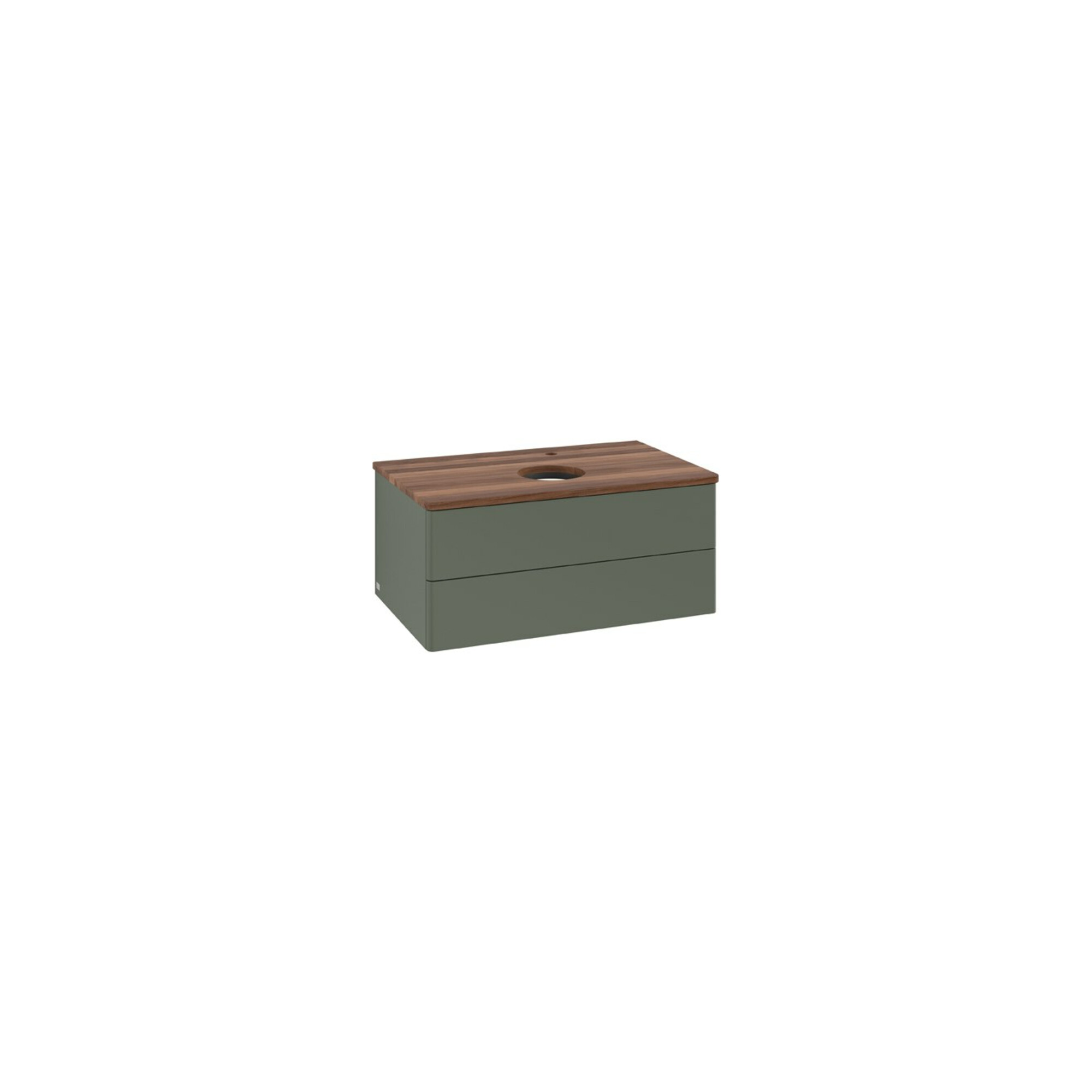 V&B Waschtischunterschrank ohne Frontstruktur Antao 80x36x50cm, HL, WBP w wa, lea gre. m Lac ; Villeroy & Boch