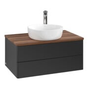 V&B Waschtischunterschrank ohne Frontstruktur Antao 80x36x50cm, HL, WBP w. wal, bla m Lac