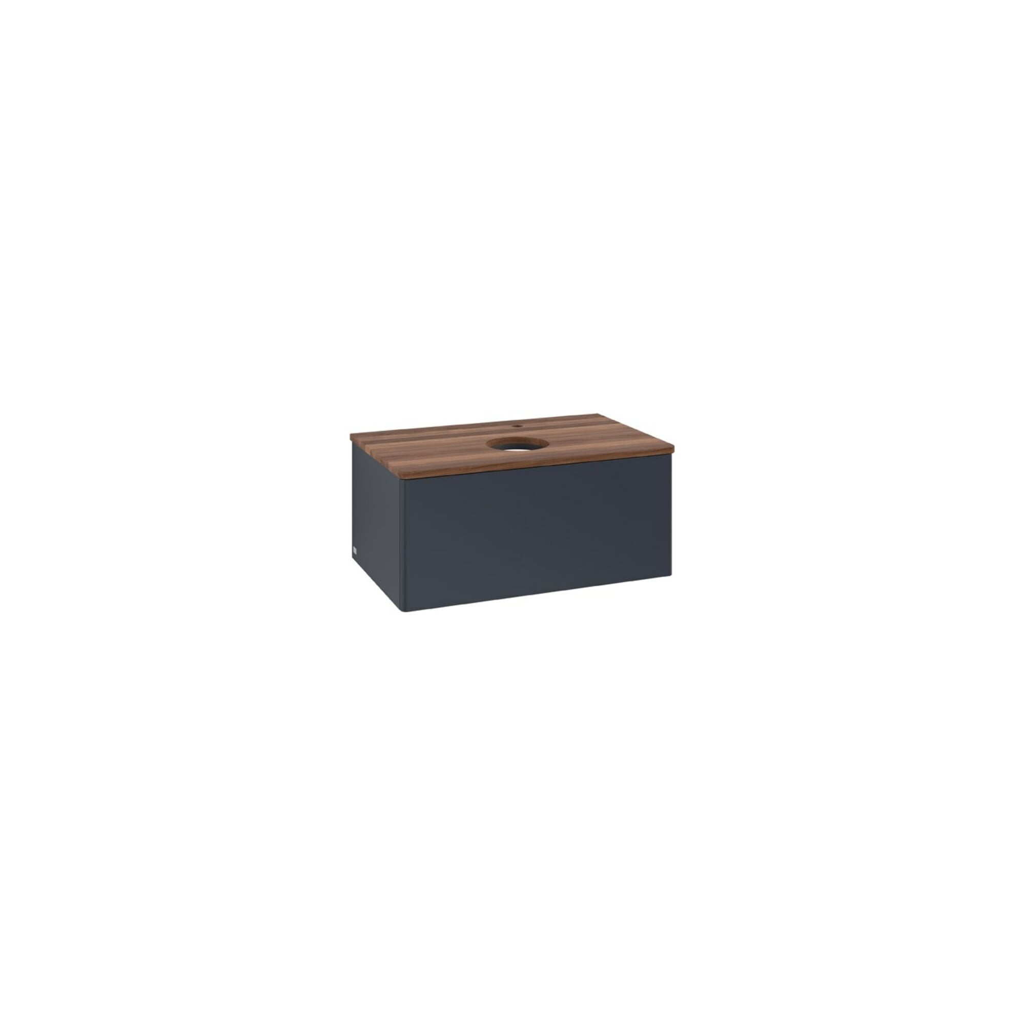 V&B Waschtischunterschrank ohne Frontstruktur Antao 80x36x50cm, HL, WBP w. wal, md bl. m Lac ; Villeroy & Boch