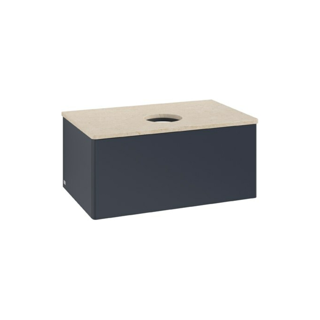 V&B Waschtischunterschrank ohne Frontstruktur Antao 80x36x50cm, WBP botti., md bl. m Lac