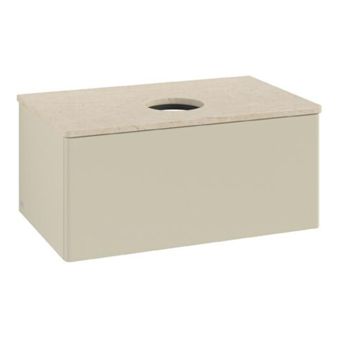 V&B Waschtischunterschrank ohne Frontstruktur Antao 80x36x50cm, WBP botti., si Gr m Lac