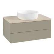 V&B Waschtischunterschrank ohne Frontstruktur Antao 80x36x50cm, WBP botti., st. Gr m Lac