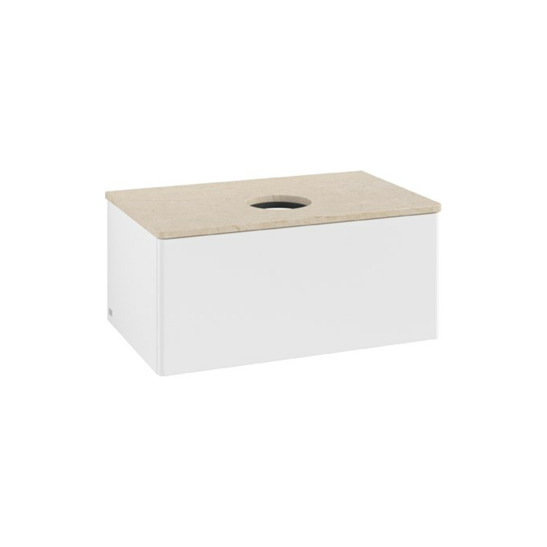 V&B Waschtischunterschrank ohne Frontstruktur Antao 80x36x50cm, WBP-farbe botti., wh. m Lac