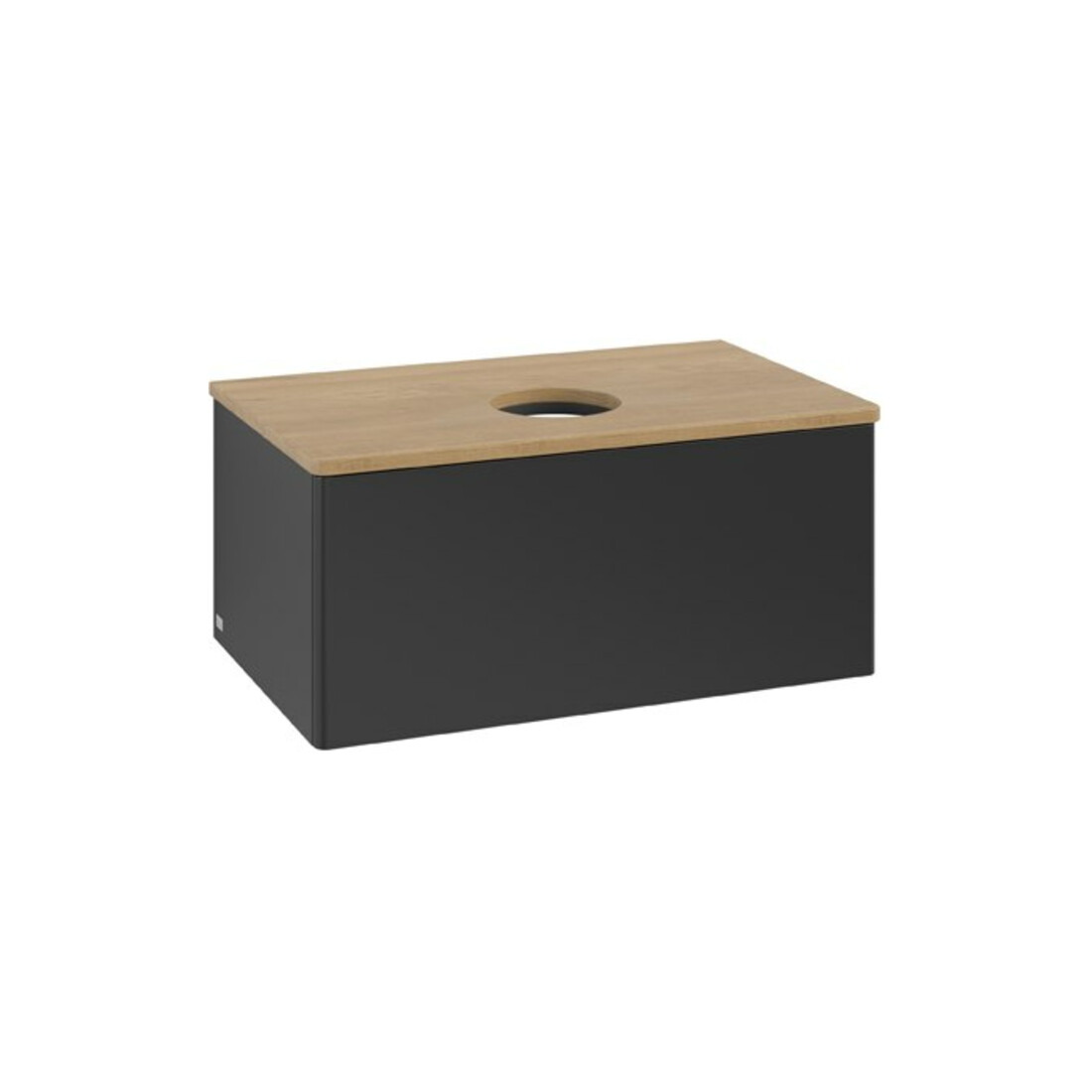V&B Waschtischunterschrank ohne Frontstruktur Antao 80x36x50cm, WBP-farbe hon. Oa, bla m Lac