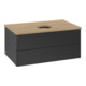 V&B Waschtischunterschrank ohne Frontstruktur Antao 80x36x50cm, WBP-farbe hon. Oa, bla m Lac-1