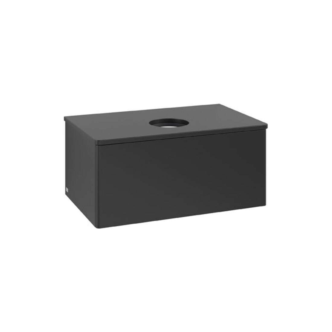 V&B Waschtischunterschrank ohne Frontstruktur Antao 80x36x50cm, WBP-farbe Lac, bla m lacquer