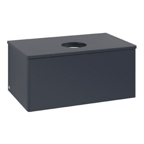 V&B Waschtischunterschrank ohne Frontstruktur Antao 80x36x50cm, WBP-farbe Lac, md bl. m Lac