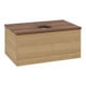 V&B Waschtischunterschrank ohne Frontstruktur Antao 80x36x50cm, WBP-farbe w. wal, honey oak-3