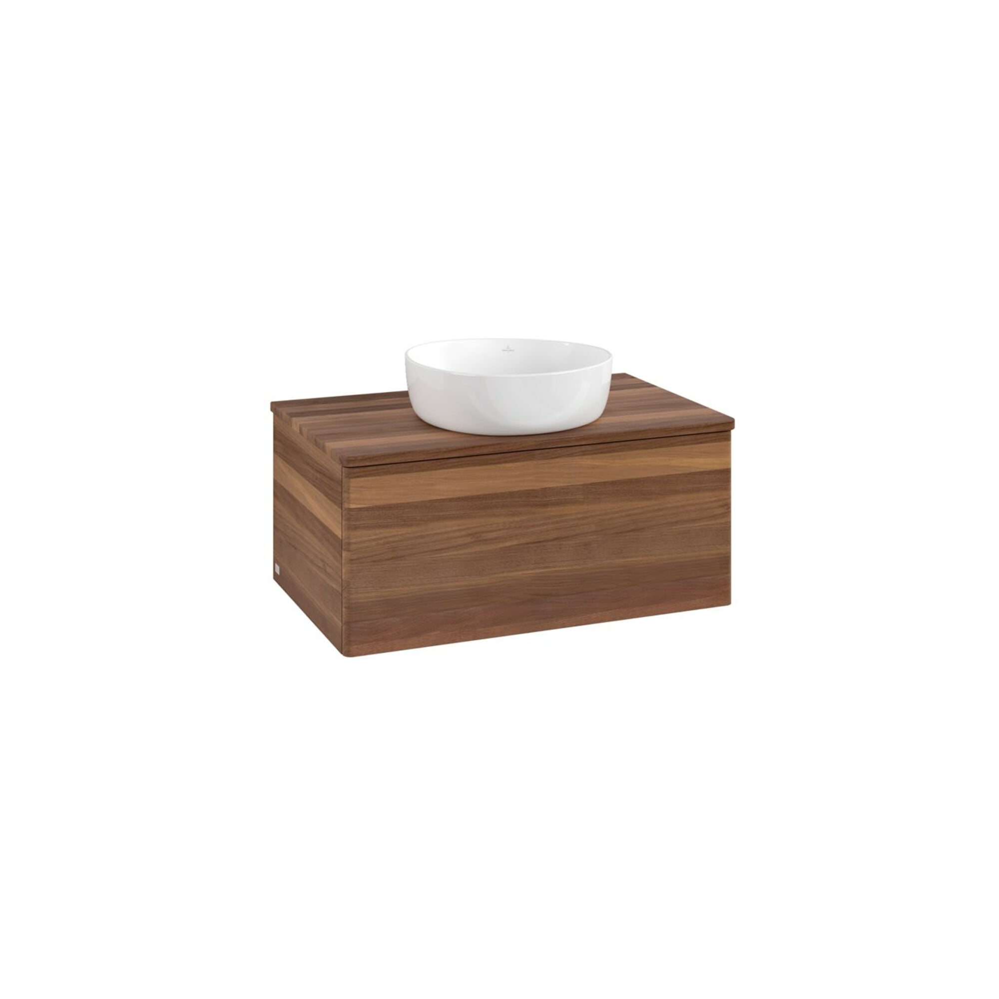 V&B Waschtischunterschrank ohne Frontstruktur Antao 80x36x50cm, WBP-farbe w. wal, w. walnut ; Villeroy & Boch