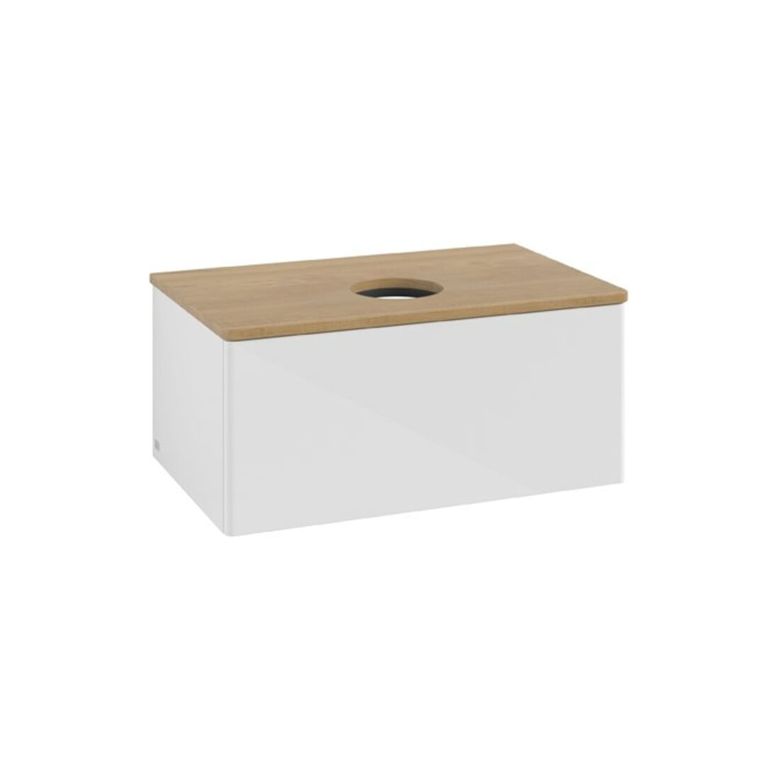 V&B Waschtischunterschrank ohne Frontstruktur Antao 80x36x50cm, WBP hon. Oa, glo wh. Lac