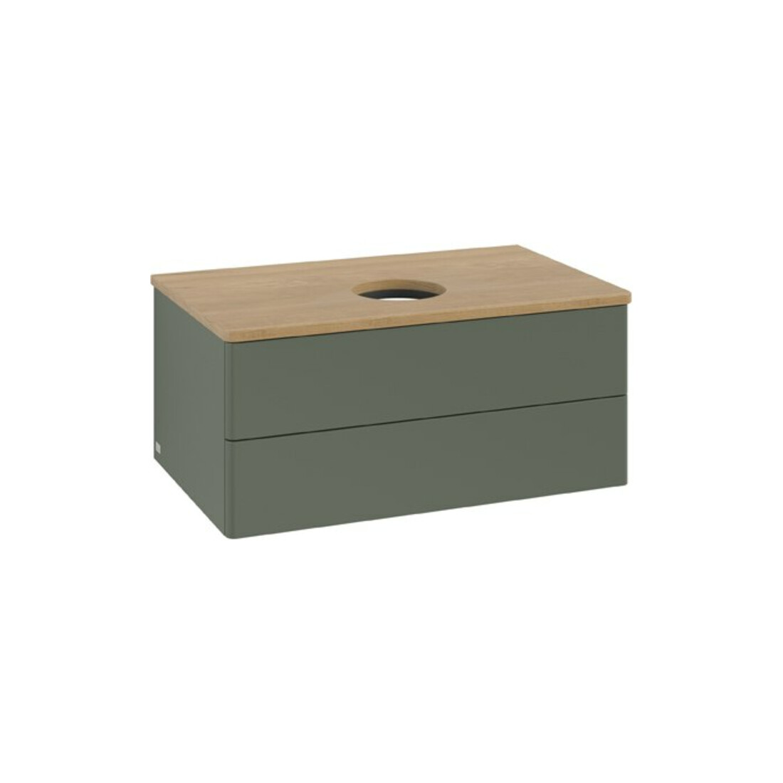 V&B Waschtischunterschrank ohne Frontstruktur Antao 80x36x50cm, WBP hon. Oa, lea gre. m Lac