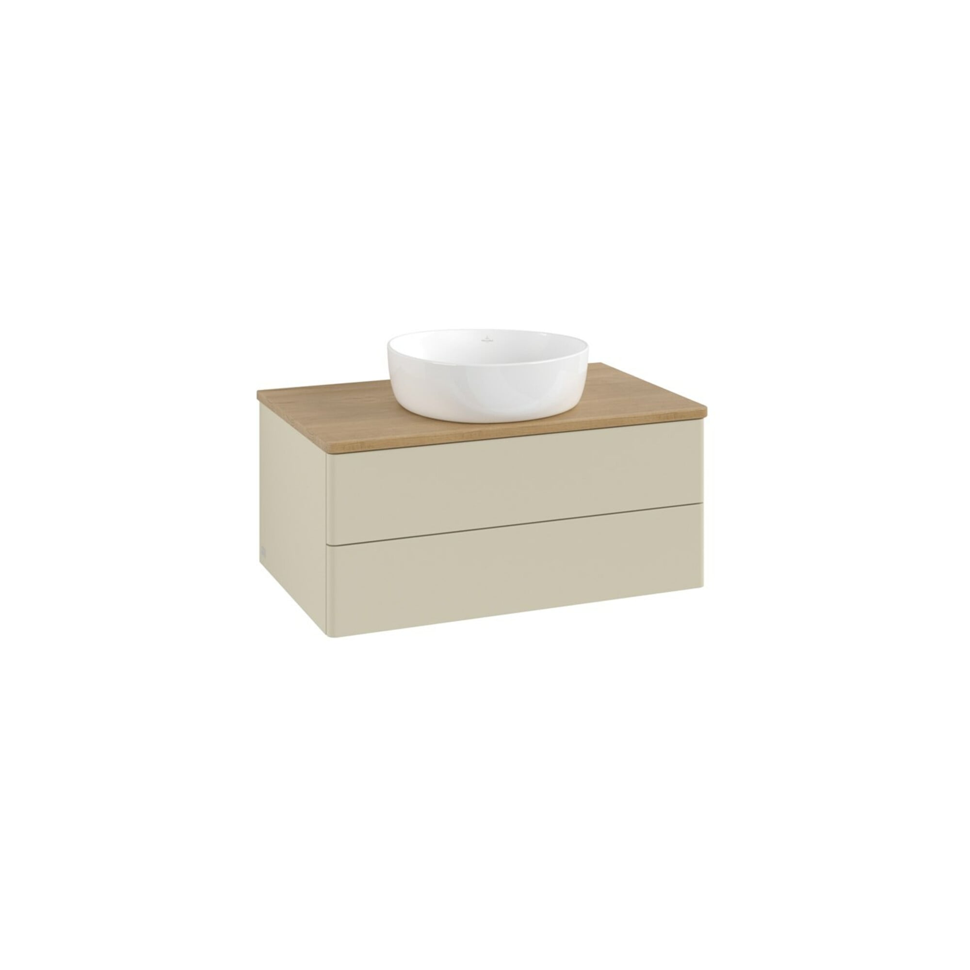 V&B Waschtischunterschrank ohne Frontstruktur Antao 80x36x50cm, WBP hon. Oa, si Gr m Lac ; Villeroy & Boch