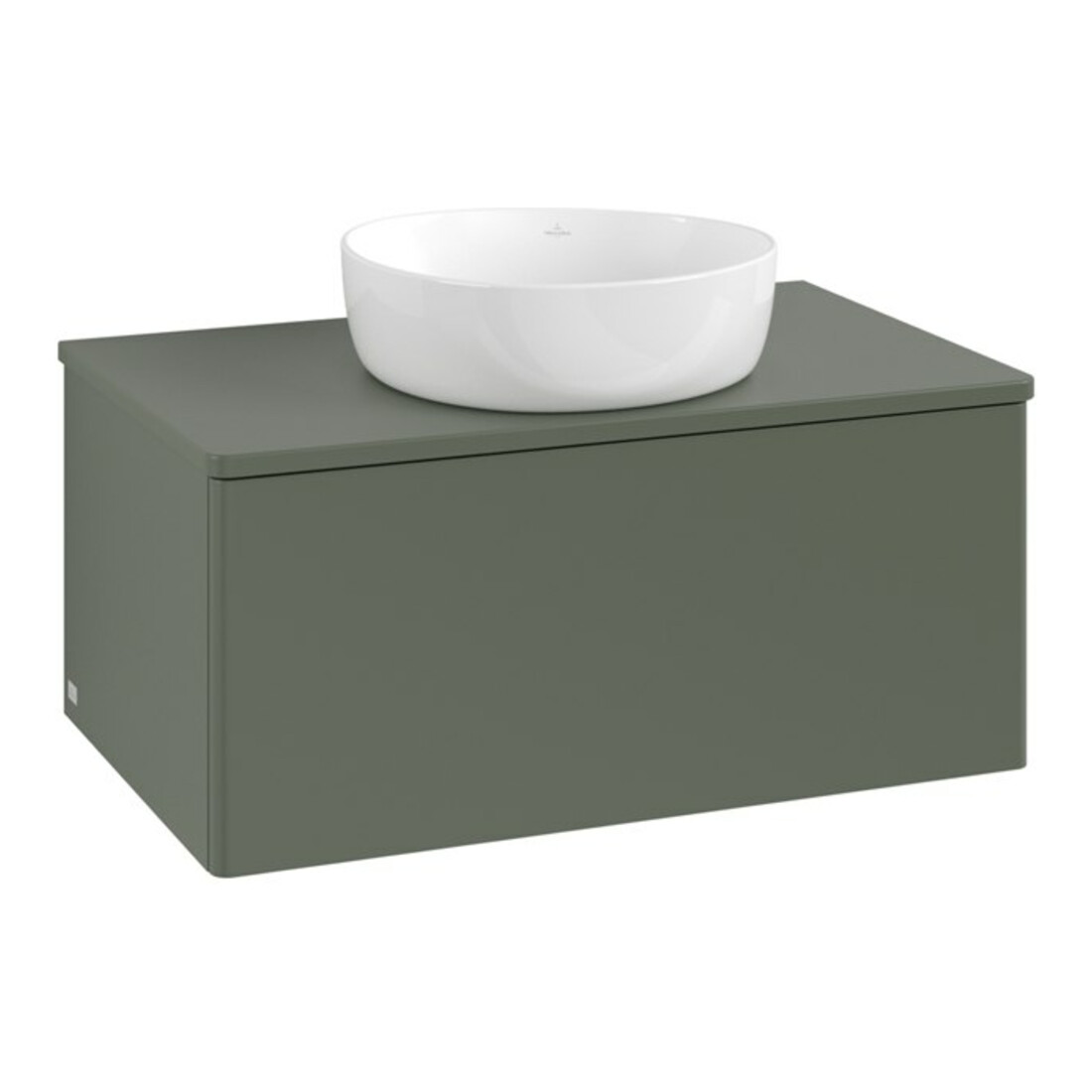 V&B Waschtischunterschrank ohne Frontstruktur Antao 80x36x50cm, WBP Lac, lea gre. m Lac